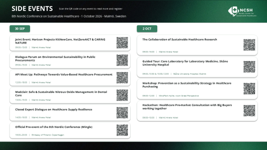 Explore the Side Events of Sustainable Healthcare Week 2026